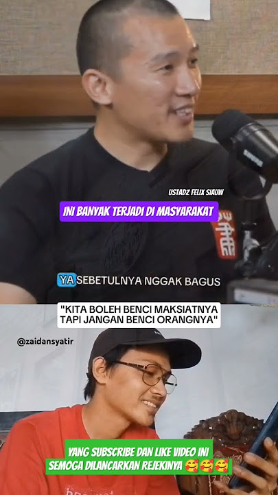 Boleh benci maksiatnya tapi jangan benci orangnya#dakwahislam #ustadfelixsiauw #videoinspirasi #fyp