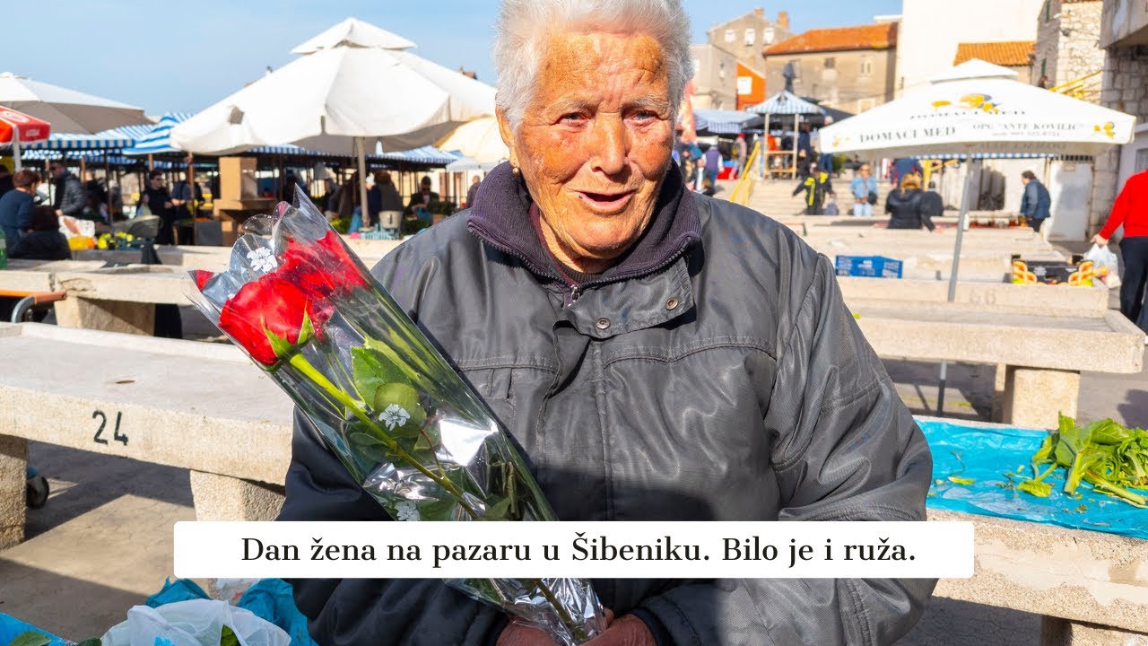 Odlična ponuda. Dan žena na PAZARU u ŠIBENIKU. Što je bolje ruža ili ...