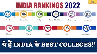 #NIRF2022RANKINGS BEST COLLEGES & UNIVERSITIES IN INDIA 2022 #NIRF2022