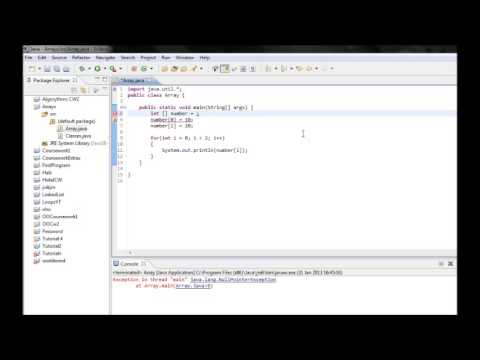 Java 10th Tutorial Arrays