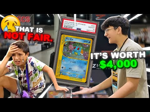Kid Wouldn't Leave Without This Pokemon Card | POKEMON VENDOR POV
