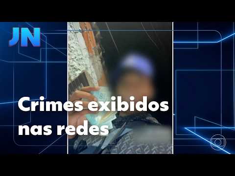 JN: Criminals post footage of their own crimes committed in São Paulo on social media