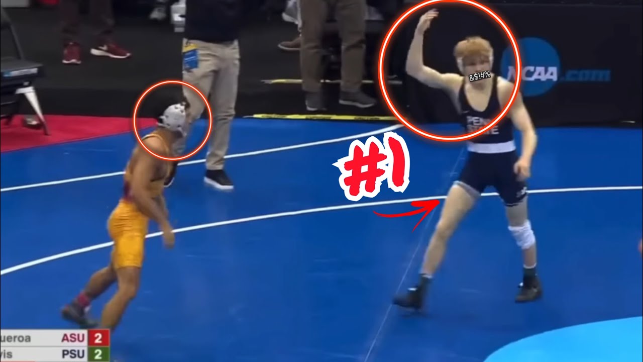 5 HUGE UPSETS from NCAA WRESTLING Championships (2024) Win Big Sports