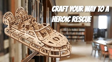 UGears Rescue Hovercraft Wooden Model Kit