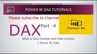 Part 4 - What is Row Context and Filter Context | Power BI DAX Tutorials | Power BI Tutorials