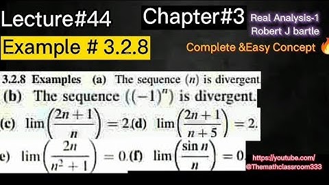 Real Analysis-1 Chapter#3 Example#3.2.8 all parts complete and easy proof