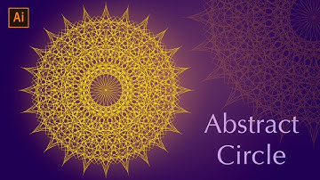 How To Create Abstract Circle  In Adobe Illustrator