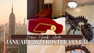 NEW YEARS RESOLUTIONS I CAN NEVER KEEP - JANUARY EMIRATES CABIN CREW  ROSTER REVEAL