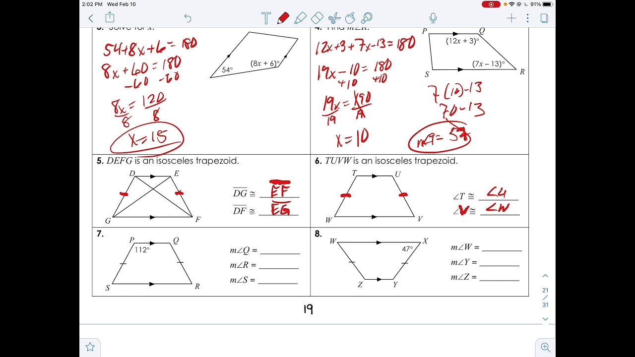 Geometry - 6.5a Trapezoids - YouTube