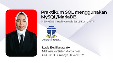 Tugas 2 : Praktikum SQL menggunakan MySQL/MariaDB