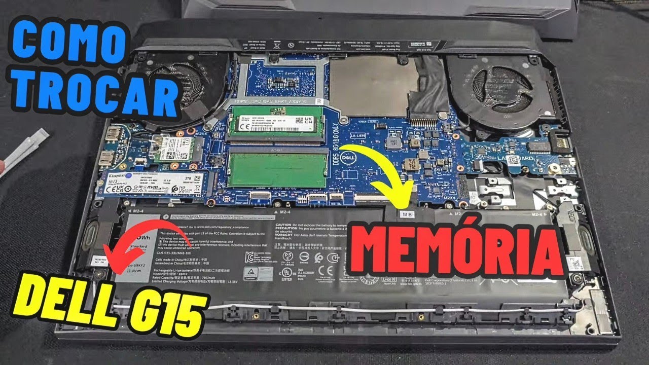 Como Trocar a Memória RAM do Dell G15 (Upgrade e Solução de Problemas!)