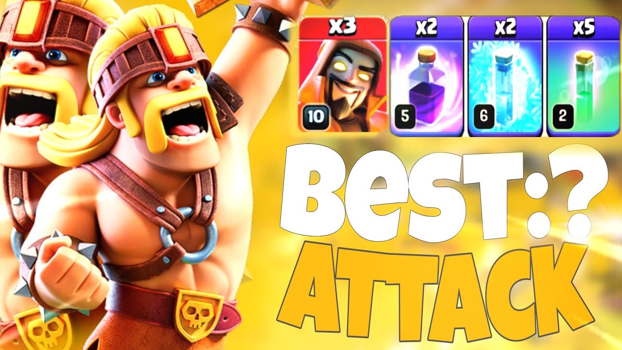 Super Barbarian Attack Th11 Blizzard Attack Strategy Blimp clash of clan "2023