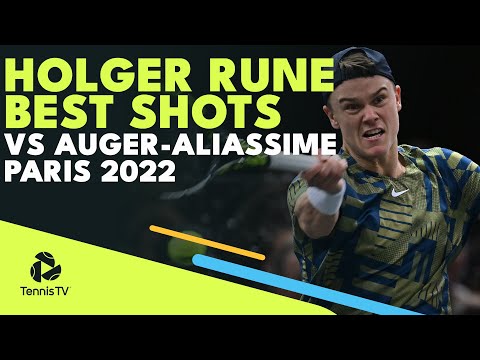 Holger Rune Best Shots vs Felix Auger-Aliassime | Paris 2022 Highlights