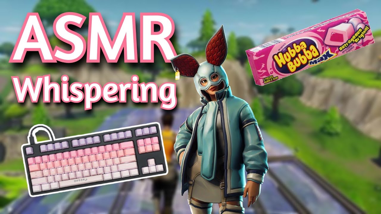 ASMR Gaming | FORTNITE SOLO Chewing Gum | Whispering + Keyboard/Mouse ...