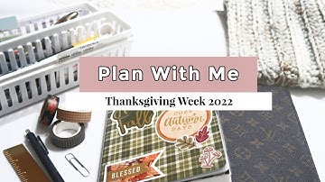 Plan With Me Thanksgiving Week A5 Stalogy | EbbyDoesItAll