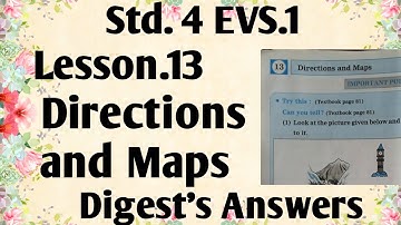 Std.4 EVS. 1 Lesson 13 Directions and Maps Digest