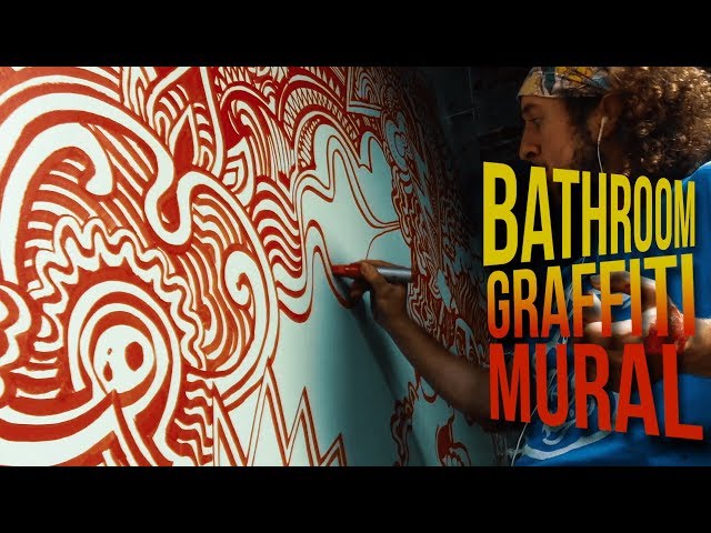 Drawing on Bathroom Walls (Big Doodle Mural)