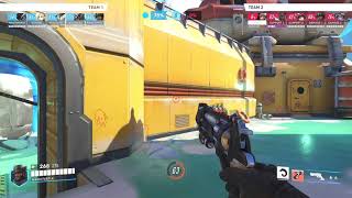 Overwatch 2 - Practicing aim with Cassidy in vs AI + Overwatch 2 is beautiful but buggy right now.