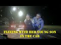 Lady in Dodge Challenger refuses to stop for Arkansas State Police - HAS YOUNG CHILD IN CAR