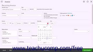 QuickBooks Online Plus 2017 Tutorial Creating a Recurring Invoice  Intuit Training