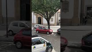 Praça dos táxis na cidade da Guarda