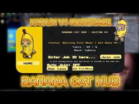 Kaitun V4 - Banana Cat Hub Blox Fruits - Showcase - YouTube