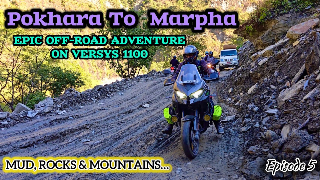 Kawasaki Versys 1100 on Nepal’s Most Dangerous Road | Epic Pokhara to Marpha Ride | Mustang Off-Road