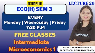 2025 | Intermediate Microeconomics 1 | Well Behaved Preferences |  Properties | BA(H) Eco Sem 3
