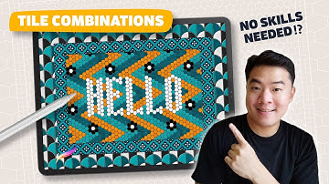 Composing STUNNING TILE ART like a pro | Tile Pattern Procreate Brushes & Textures Tutorial (Part 4)