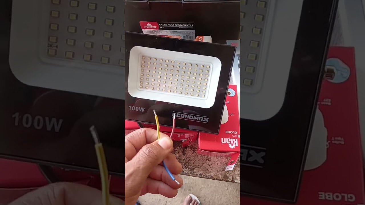 como instalar um refletor led!
