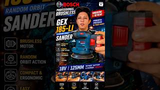 #BOSCH GEX 185LI Cordless #Professional Random Orbit Sander #Brushless Motor @S@Shopee_MY