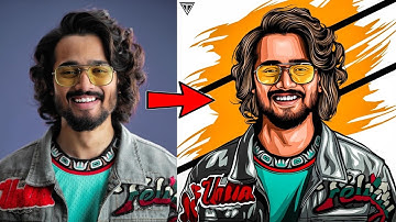 Portrait Cartoon photo Editing || Vector Art Photo Editing in one Click || Cartoon photo Editing