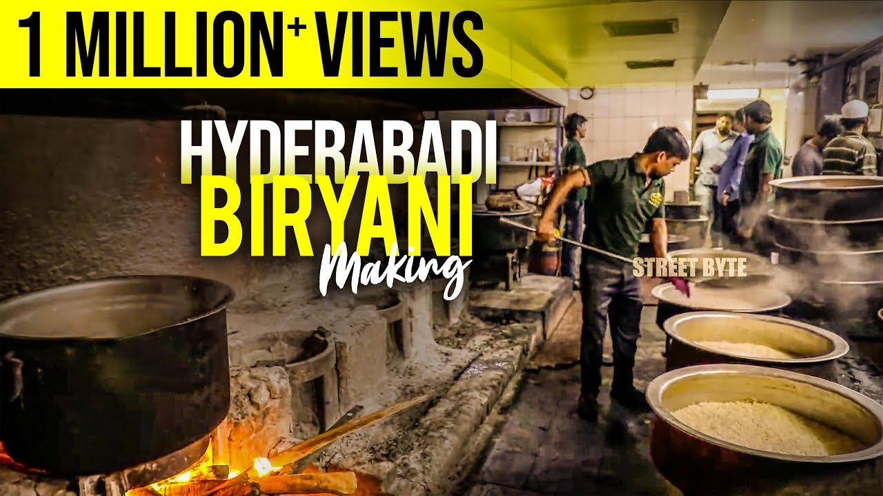 Hyderabadi Mutton Biryani Preparation Step by Step Process | Muslim Mutton Biryani | Grill9 | HYD | Street Byte