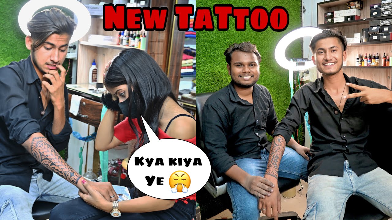 PRIYA KA REACTION 😱 || MY FIRST TATTOO🥵 || @Gulshan Dixit @It’s Priya