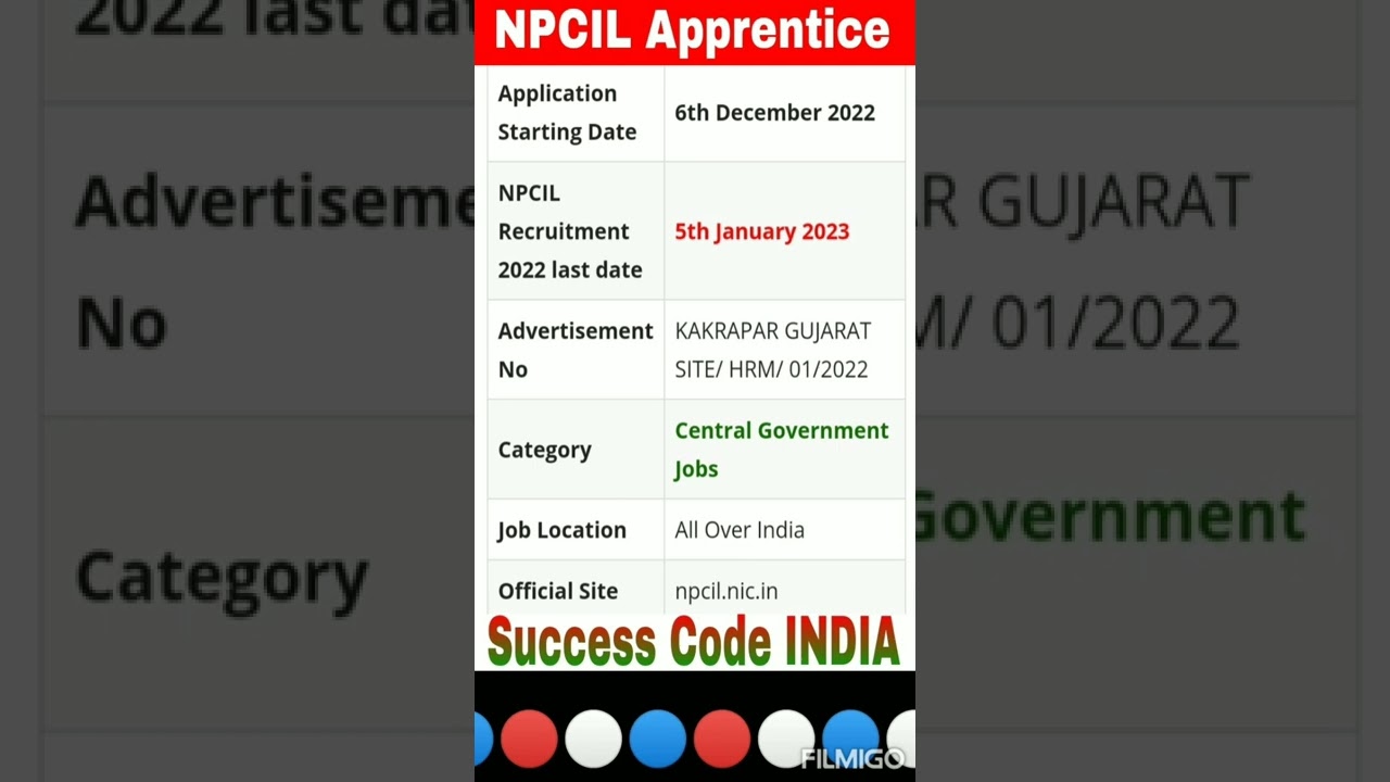 NPCIL Apprentice Recruitment 2022 