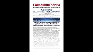 UW-AOS Colloquium - November 12, 2018