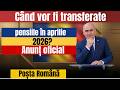 Când vor fi transferate pensiile în aprilie 2026? Anunț oficial Poșta Română