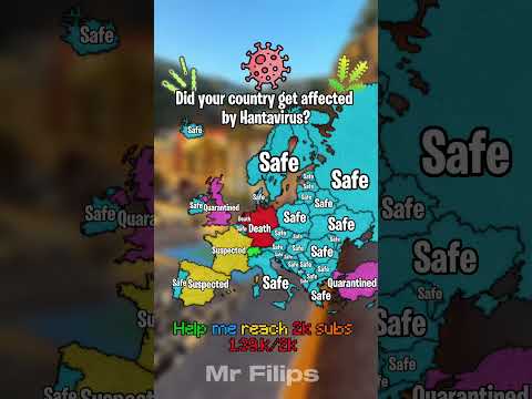 Did your country get affected by Hantavirus #shorts #mapping #europe #geography #virus #hantavirus