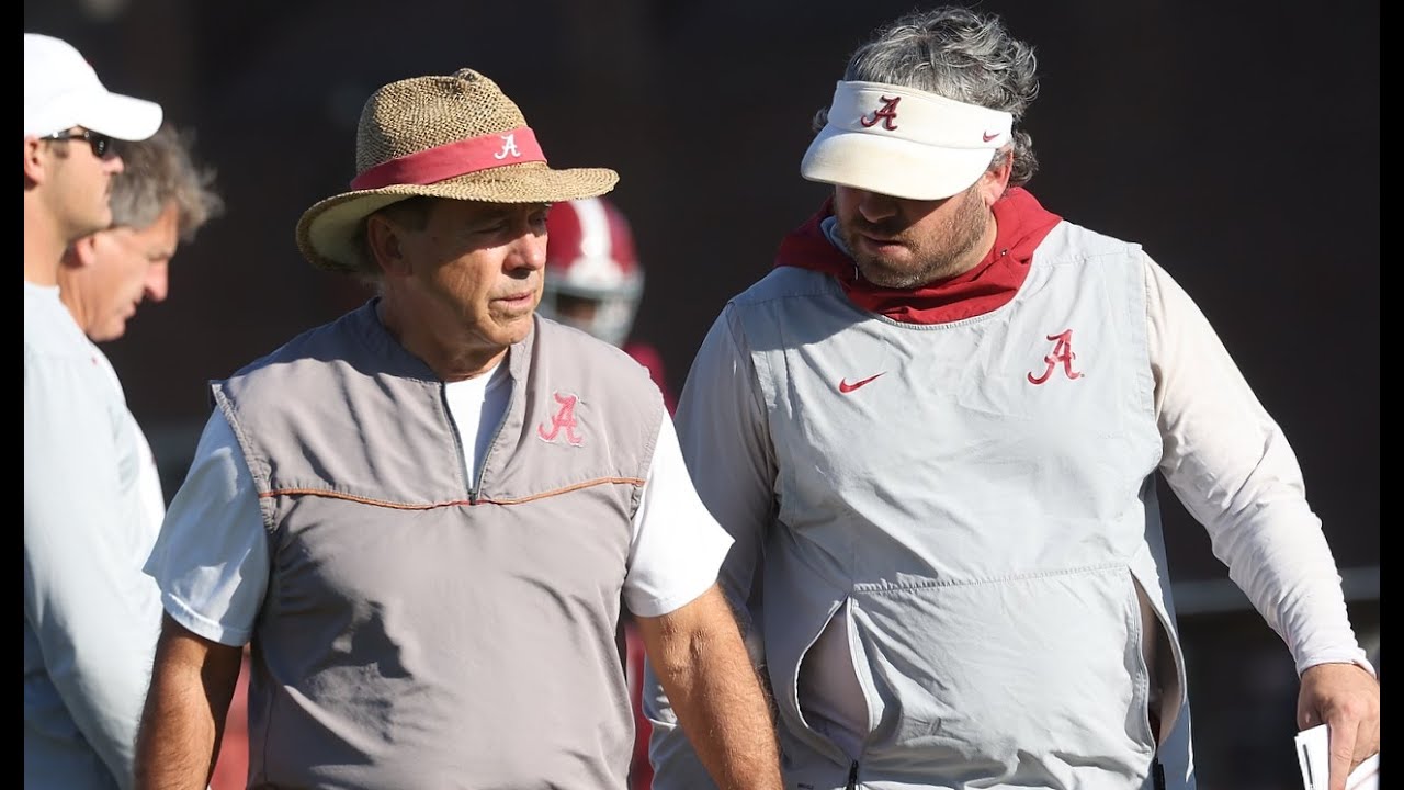 Nick Saban Compliments Alabama Football DC Pete Golding after Broyles Award Nomination #rolltide