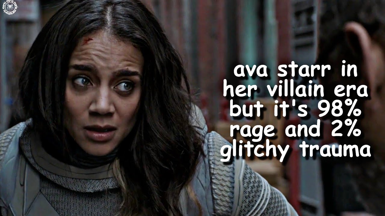 ava starr in her villain era but it's 98 rage and 2 glitchy trauma