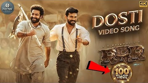 Dosti (Full Video) RRR - Amit Trivedi, MM Kreem | NTR, Ram Charan, Ajay Devgn, Alia |SS Rajamouli