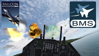 Falcon BMS F16 vs Mirage 2000c [dogfight ACM VR]