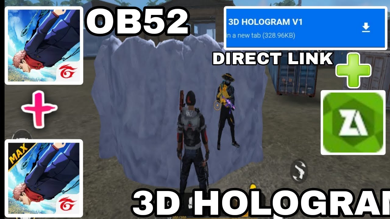 Free Fire 3D Hologram Config File | OB52 Free Fire Enemy Location Hack | Antiban Main Id Antiban