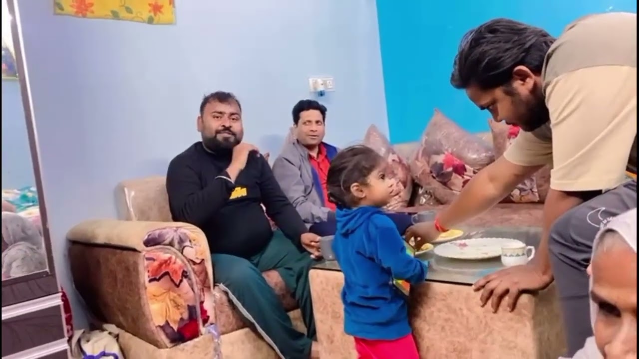 Jinval family vlog.638.आज कराया अंशु के लिये हवन और बिठाई पंच कन्या