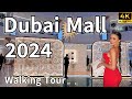 Dubai mall  worlds most popular luxury shopping destination  4k  walking tour