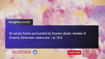 Midjourney Prompt, Flower watercolor