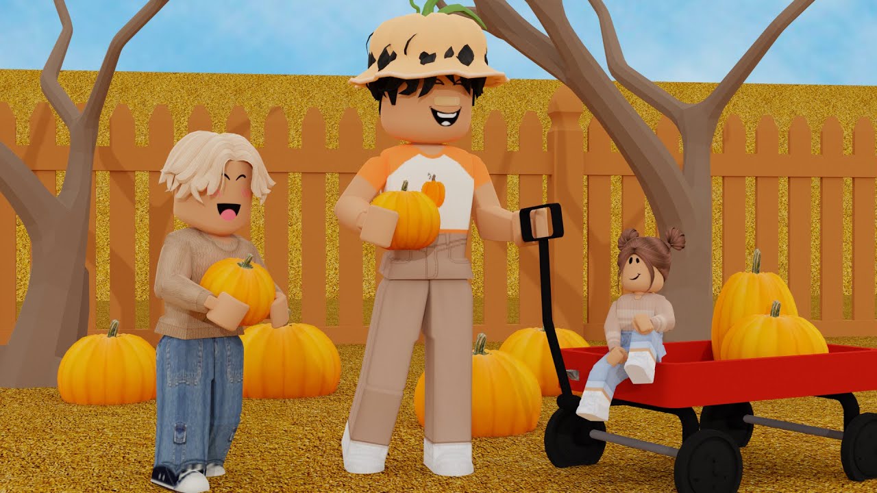 Taking THE Kids to A PUMPKIN PATCH *TODDLER GOT LOST* Roblox Bloxburg Rolep...