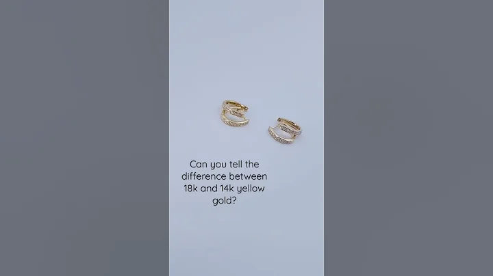 14k vs 18k yellow gold, which is which? #gold #jewelry