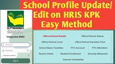 How to update school profile on HRIS | school profile update/Edit method | HRIS KPK