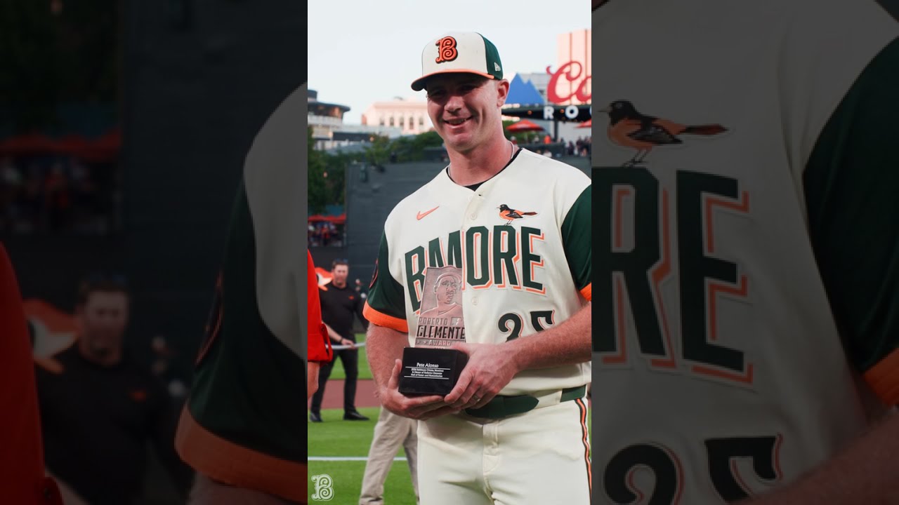We recognized Pete Alonso as the Orioles nominee for the Roberto Clemente Award! 👏
